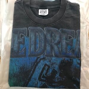 Vale Valley Dreams T-shirt Size Small Black Blue NWT